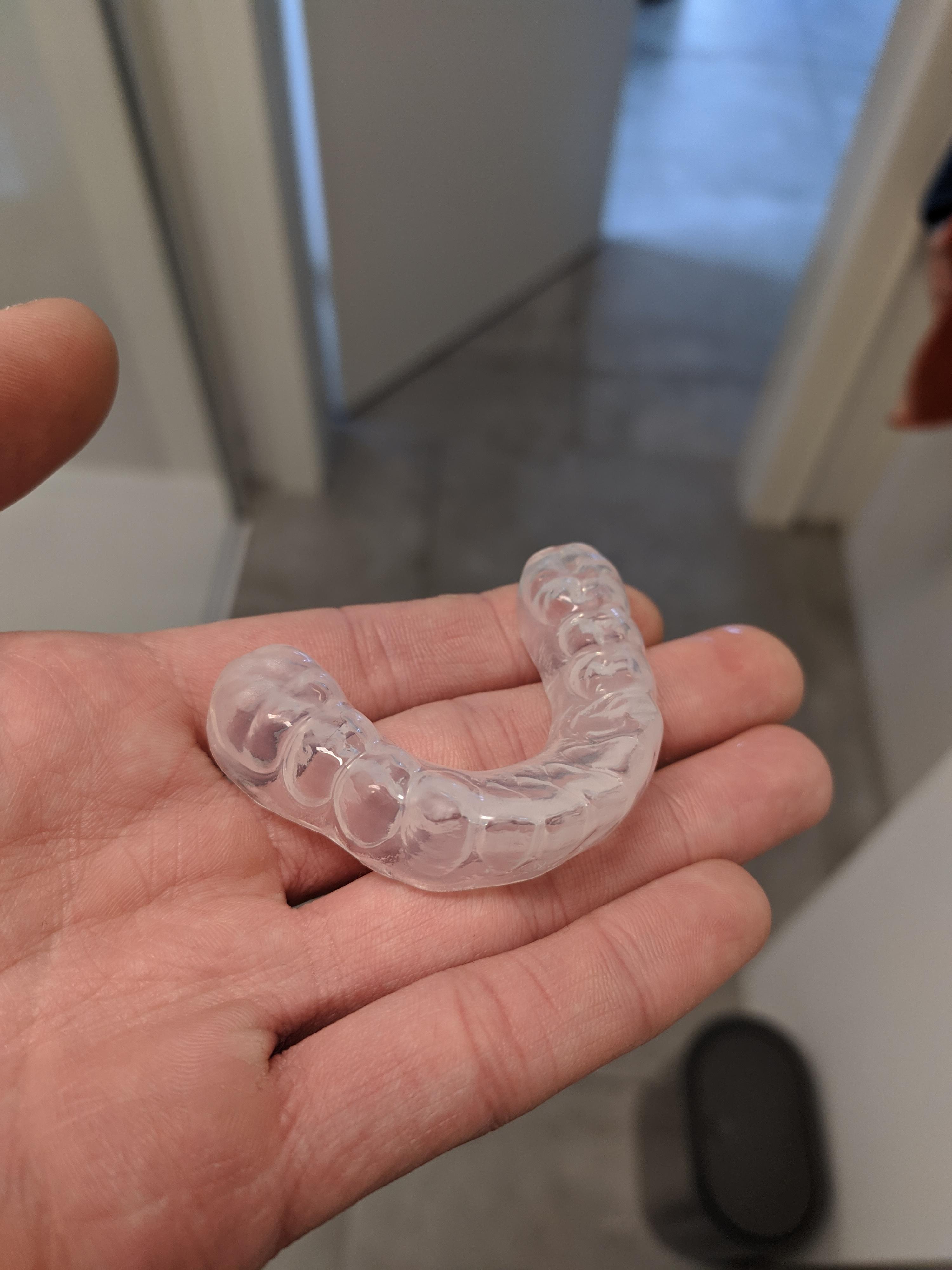A clean aligner in a palm